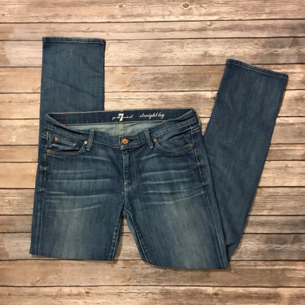 7 for all mankind straight leg jeans size 32